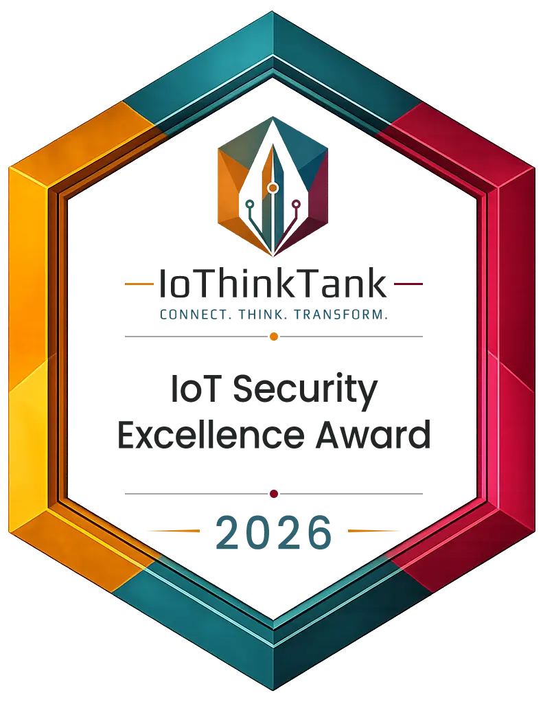 2026 IoT Security Excellence Award winner badge